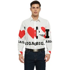 I Love Abigail  Men s Long Sleeve Pocket Shirt  by ilovewhateva