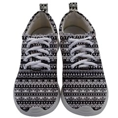 Tribal Zentangle Line Pattern Mens Athletic Shoes by Semog4