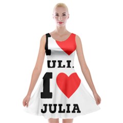 I Love Julia  Velvet Skater Dress by ilovewhateva