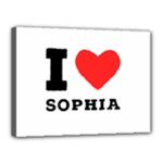 I love sophia Canvas 16  x 12  (Stretched)