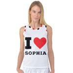 I love sophia Women s Basketball Tank Top
