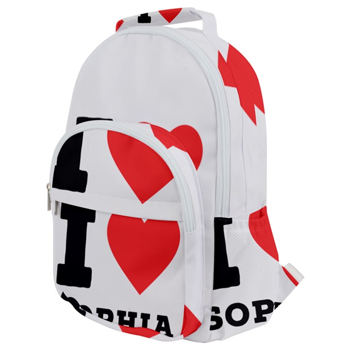 I love sophia Rounded Multi Pocket Backpack