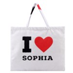 I love sophia Zipper Large Tote Bag