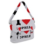 I love sophia Buckle Messenger Bag
