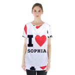 I love sophia Skirt Hem Sports Top