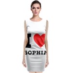 I love sophia Sleeveless Velvet Midi Dress