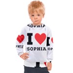 I love sophia Kids  Hooded Pullover