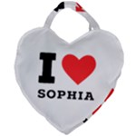 I love sophia Giant Heart Shaped Tote