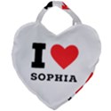 I love sophia Giant Heart Shaped Tote View1