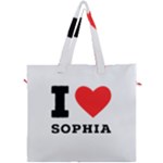 I love sophia Canvas Travel Bag