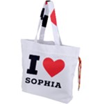 I love sophia Drawstring Tote Bag