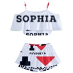 I love sophia Kids  Off Shoulder Skirt Bikini