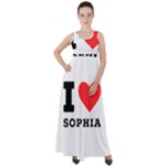 I love sophia Empire Waist Velour Maxi Dress