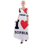 I love sophia Half Sleeves Maxi Dress