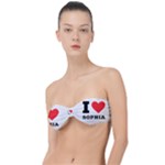I love sophia Classic Bandeau Bikini Top 