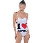 I love sophia Tie Strap One Piece Swimsuit
