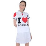 I love sophia Women s Polo Tee