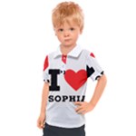 I love sophia Kids  Polo Tee
