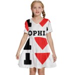 I love sophia Kids  Short Sleeve Tiered Mini Dress