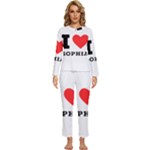 I love sophia Womens  Long Sleeve Lightweight Pajamas Set
