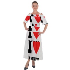 I Love Amber Shoulder Straps Boho Maxi Dress  by ilovewhateva