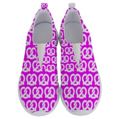 Pink Pretzel Illustrations Pattern No Lace Lightweight Shoes by GardenOfOphir