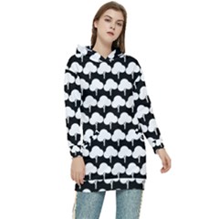 Pattern 361 Women s Long Oversized Pullover Hoodie by GardenOfOphir