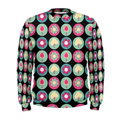 Chic Floral Pattern Men s Sweatshirt by GardenOfOphir