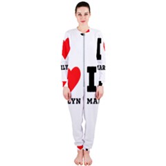 I Love Marilyn Onepiece Jumpsuit (ladies) by ilovewhateva