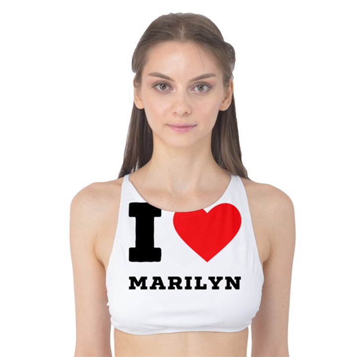 I love marilyn Tank Bikini Top