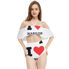 I Love Marilyn Halter Flowy Bikini Set  by ilovewhateva