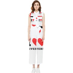 I Love Beverly Women s Frill Top Chiffon Jumpsuit by ilovewhateva