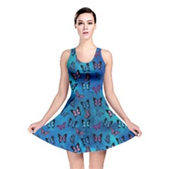 Flutter By Butterfly Blue Reversible Skater Dress by ALIXE