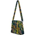 Forest Trees Leaves Fall Autumn Nature Sunshine Zipper Messenger Bag View2