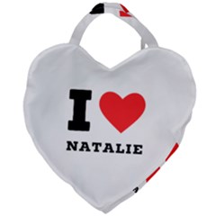 I Love Natalie Giant Heart Shaped Tote by ilovewhateva