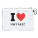 I love natalie Canvas Cosmetic Bag (XL) View2