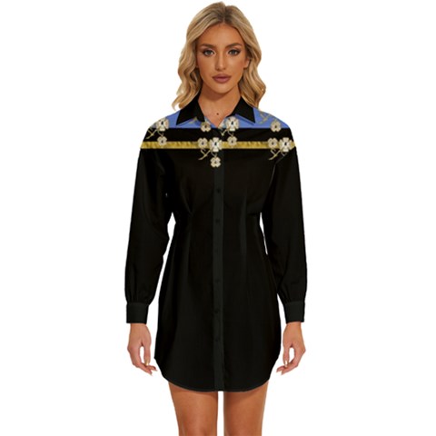 The Sassy You Womens Long Sleeve Shirt Dress by checkmate