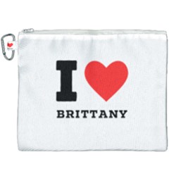 I Love Brittany Canvas Cosmetic Bag (xxxl) by ilovewhateva
