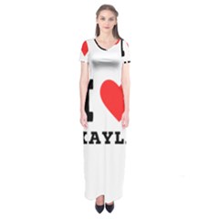 I Love Kayla Short Sleeve Maxi Dress by ilovewhateva