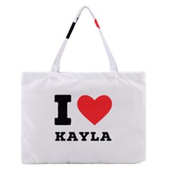 I Love Kayla Zipper Medium Tote Bag by ilovewhateva