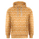 Yellow And White Owl Pattern Men s Overhead Hoodie