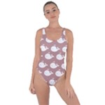 Cute Whale Illustration Pattern Bring Sexy Back Swimsuit