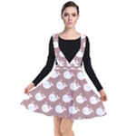 Cute Whale Illustration Pattern Plunge Pinafore Dress