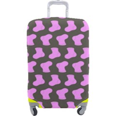 Cute Baby Socks Illustration Pattern Luggage Cover (large) by GardenOfOphir
