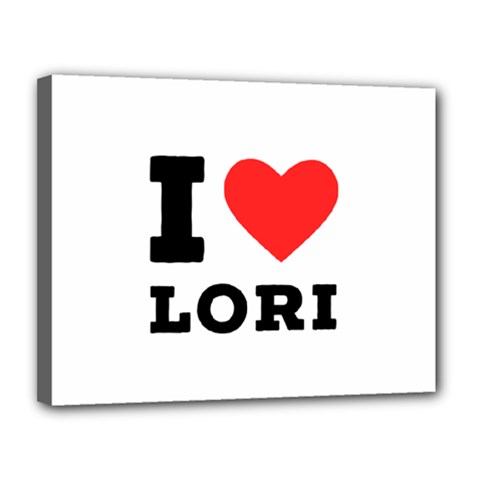 I Love Lori Canvas 14  X 11  (stretched) by ilovewhateva