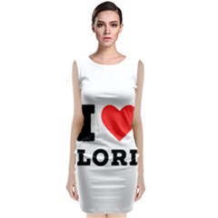 I Love Lori Sleeveless Velvet Midi Dress by ilovewhateva