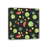 Watermelon Berry Patterns Pattern Mini Canvas 4  x 4  (Stretched)