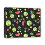 Watermelon Berry Patterns Pattern Canvas 10  x 8  (Stretched)