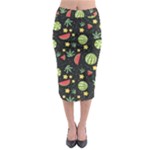 Watermelon Berry Patterns Pattern Midi Pencil Skirt