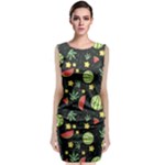 Watermelon Berry Patterns Pattern Sleeveless Velvet Midi Dress